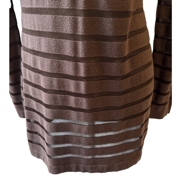 Tommy Bahama Brown Striped Mesh Sweater Size XS - Picture 5 of 14
